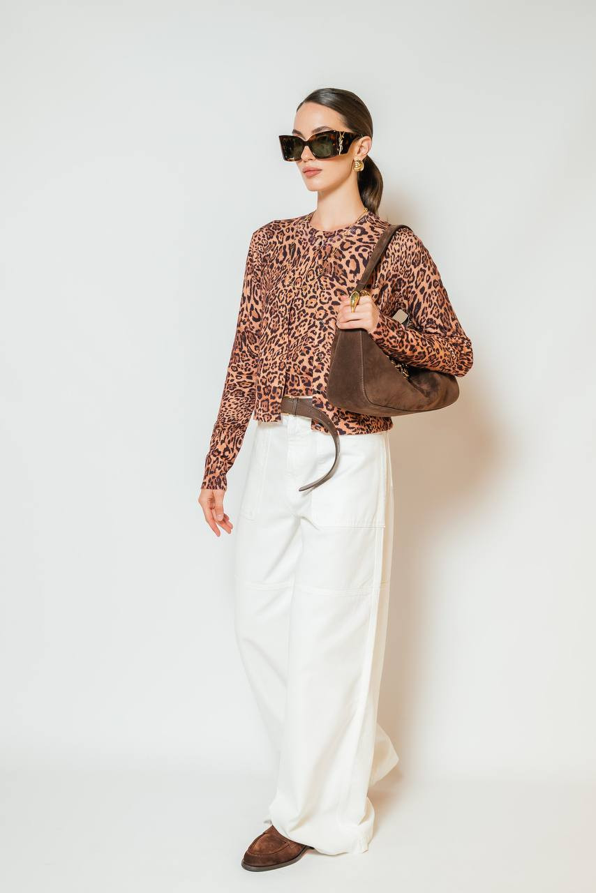 Image 6 Twinset White jeans with logo patch 251TP2592
