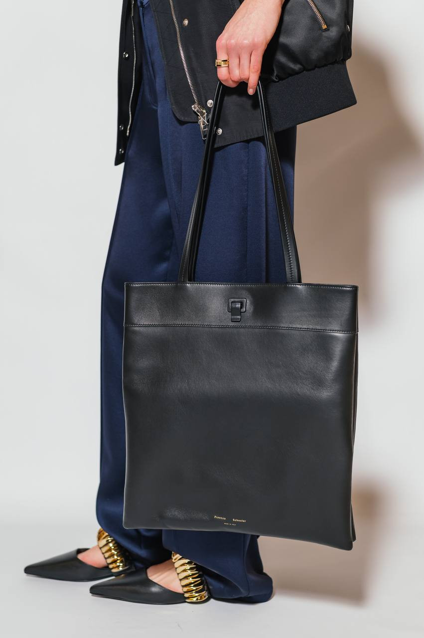 Image 7 PROENZA SCHOULER Split black leather tote bag HB244076L016Q