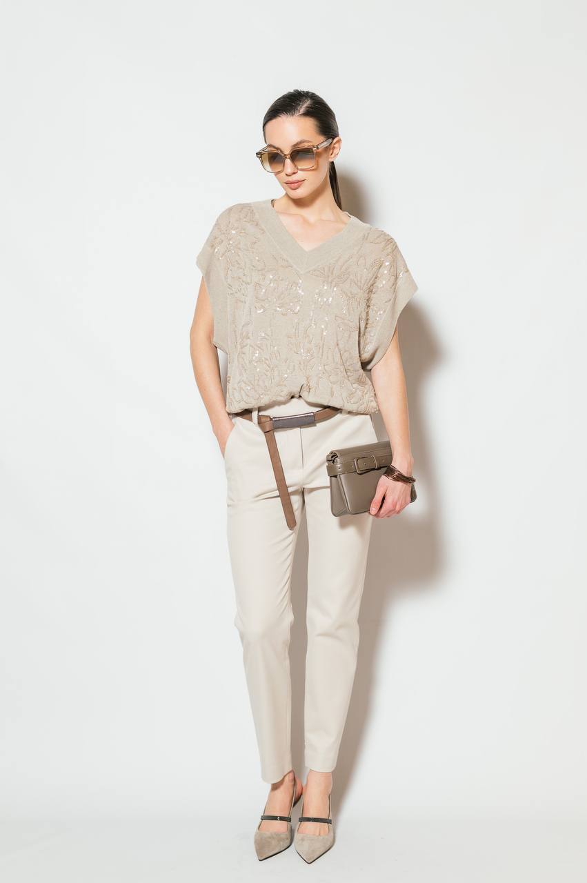 Image 7 Brunello Cucinelli Beige pants MA126P7258