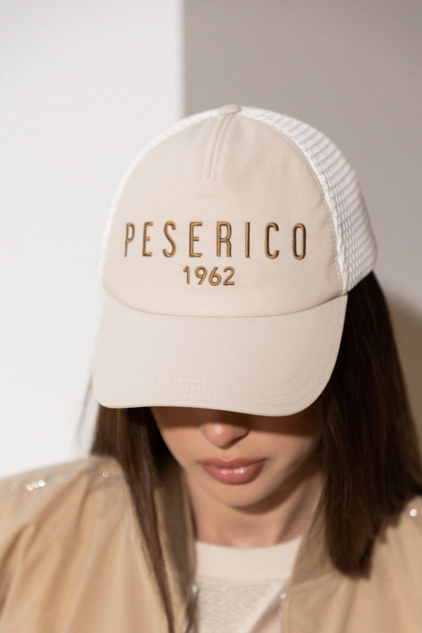 Image 5 Peserico Beige cap with logo embroidery R76034C0RCC112