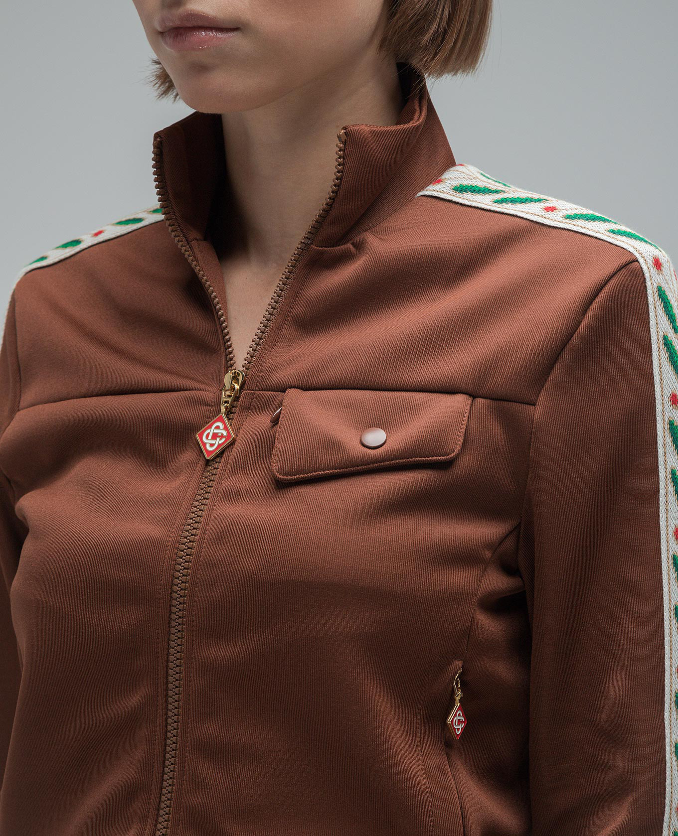 Image 5 Casablanca Laurel brown short sorting jacket WF23JTP16501