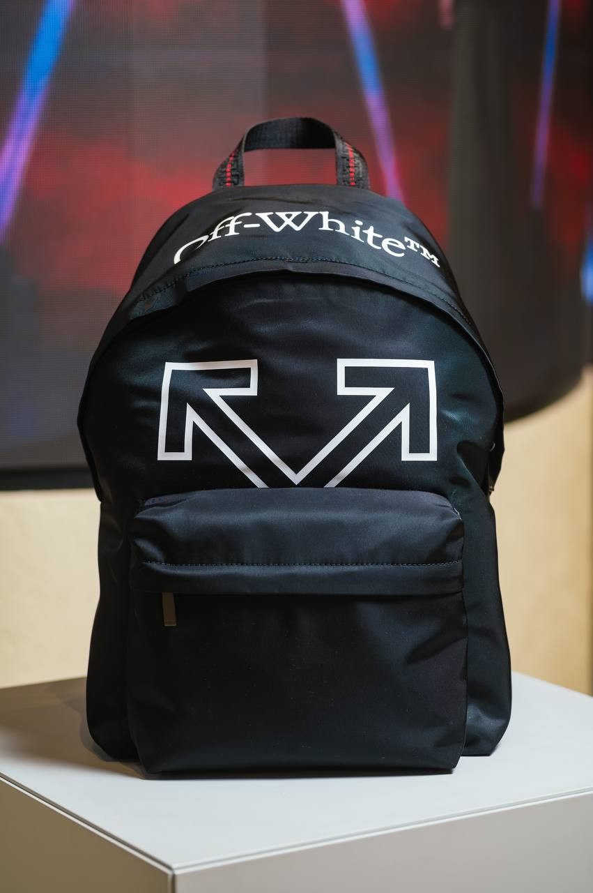 Image 5 Off-White Black Heritage backpack with logo OMNB123C99FAB001