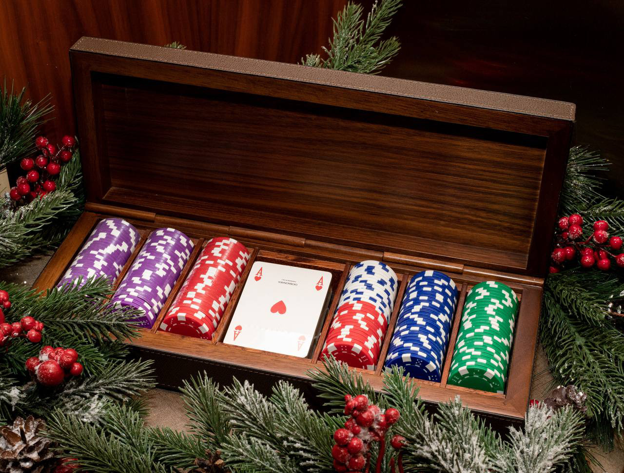 Image 4 Giobagnara Dark blue poker set VG040