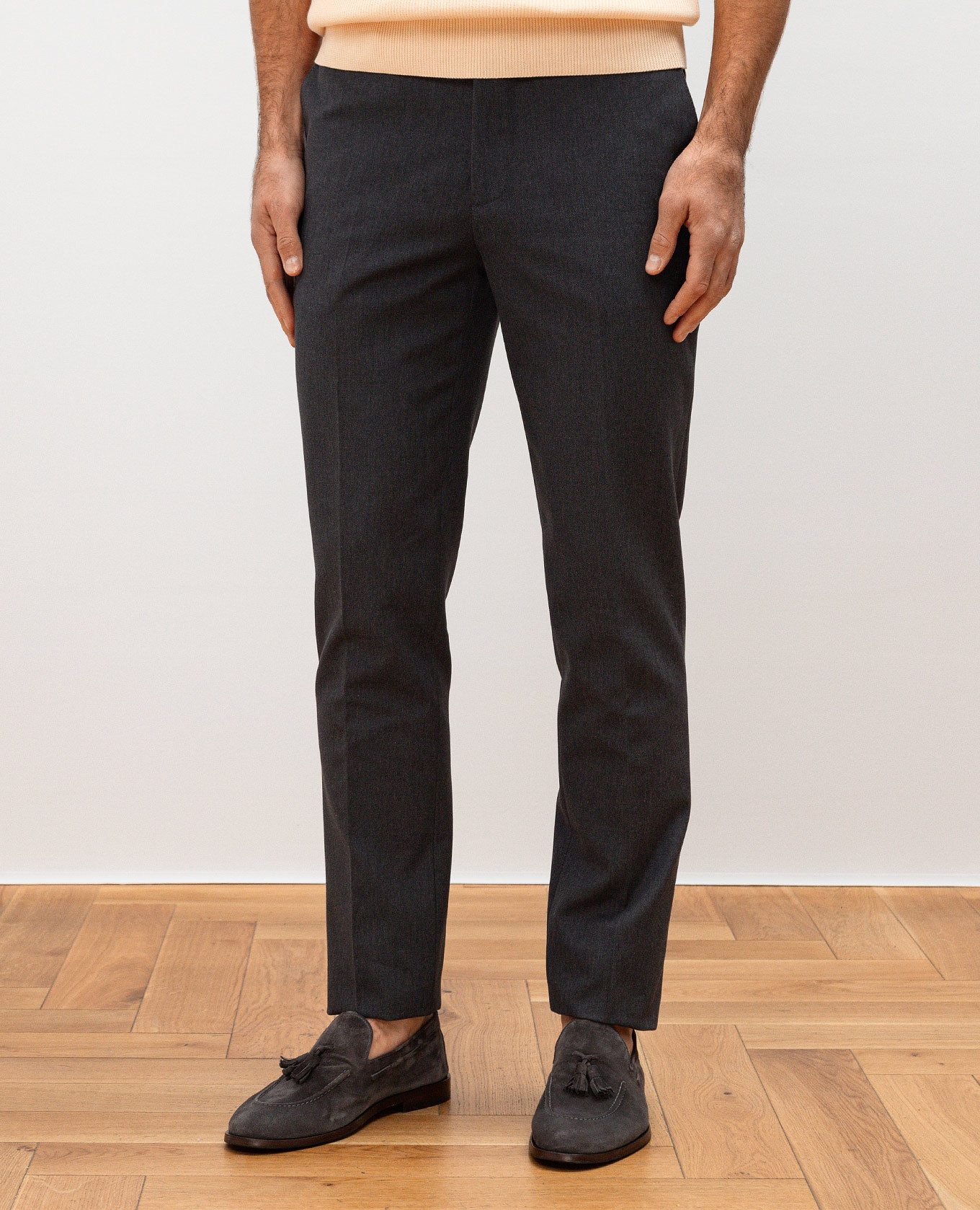 Image 3 Brunello Cucinelli Gray pants with wool ME262I1770