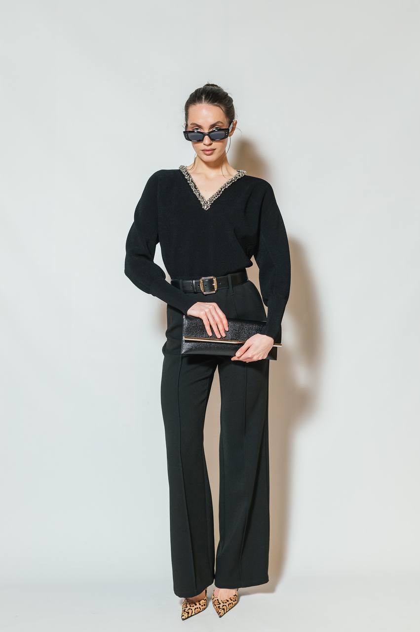 Image 6 Alexander McQueen Black leather B-Long clutch with logo 8133321VDBS