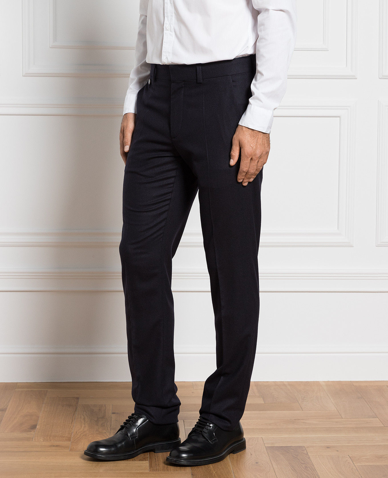 Image 3 Agnona Blue wool and cashmere pants T706U1YU1116