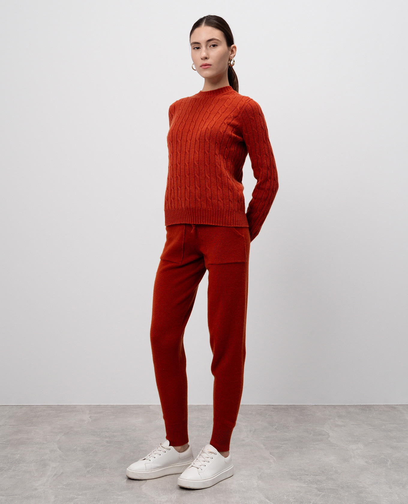 Image 2 Enrico Mandelli Orange cashmere jumper A9KD145425