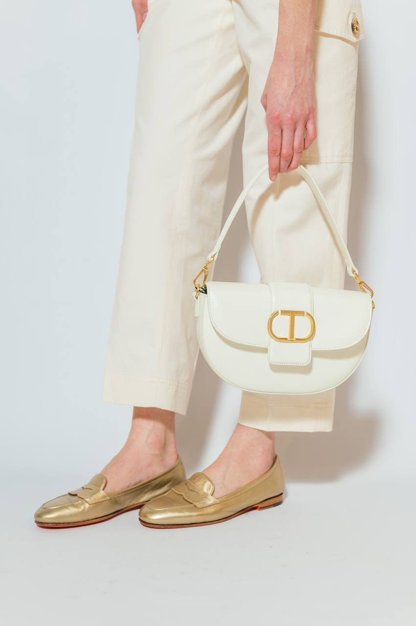 Image 7 Santoni Gold leather loafers WUNY71031SA4SLLX