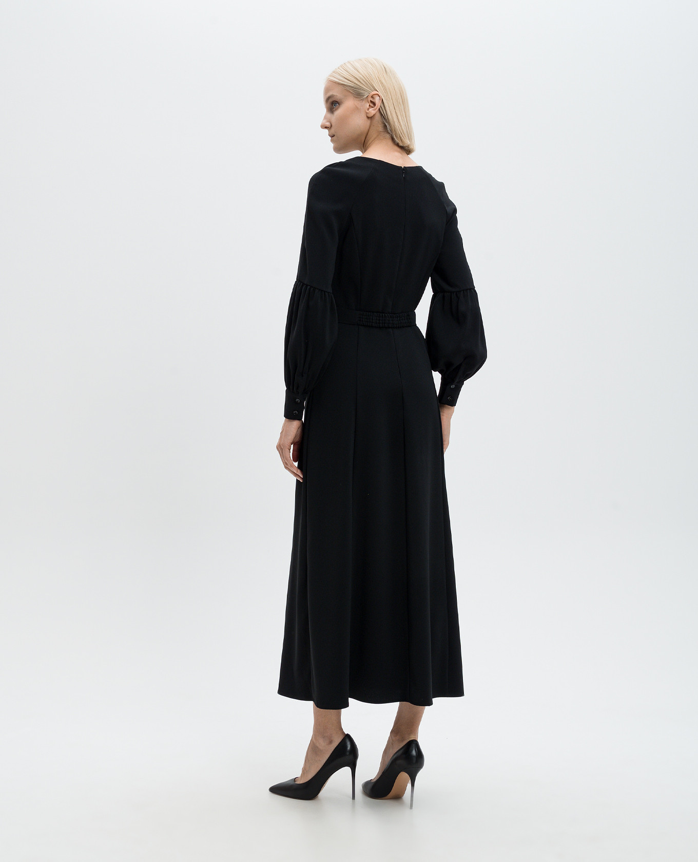 Image 4 Twinset Black dress with a belt 242TP208A