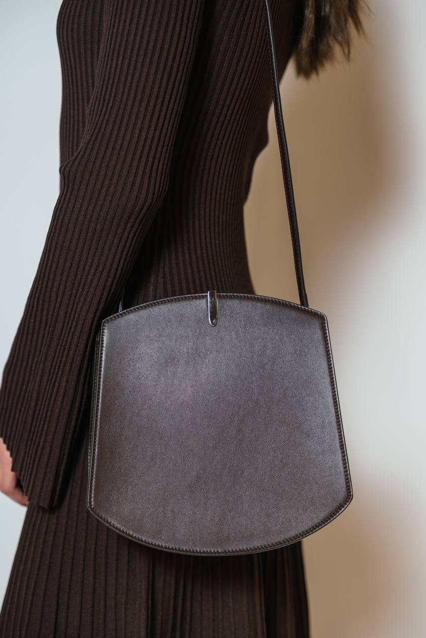 Image 5 Savette Florence brown leather saddle bag H03201