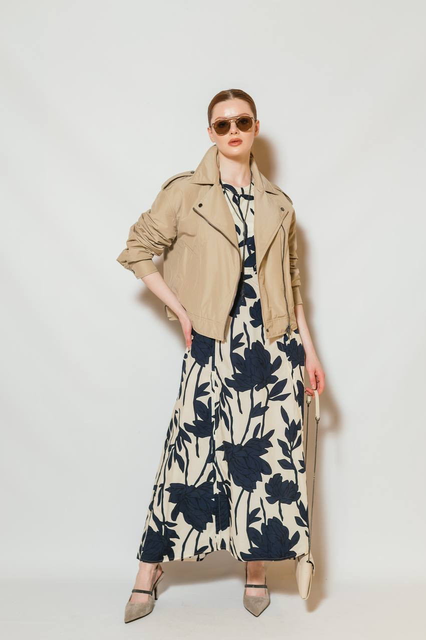 Image 6 Brunello Cucinelli Beige dress with floral print ML942A5168