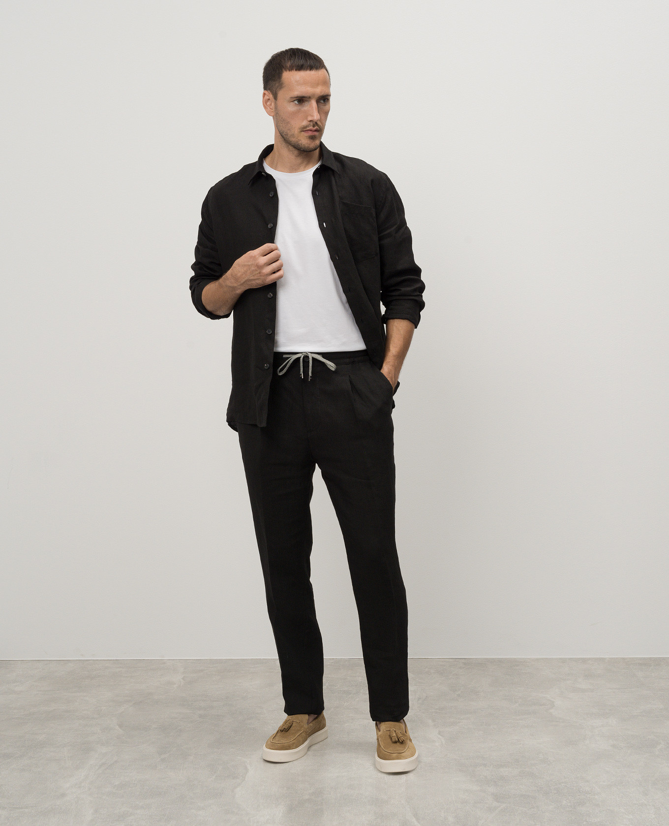 Image 2 Cashmere&Whiskey Black linen pants 2556