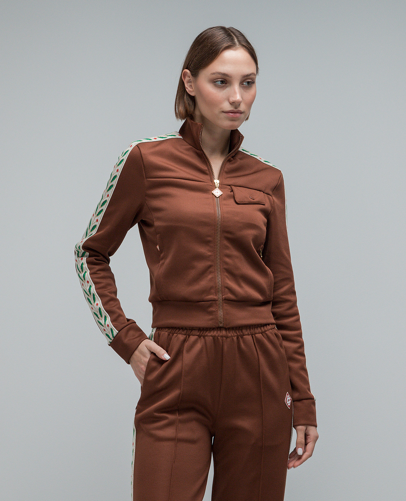 Image 3 Casablanca Laurel brown short sorting jacket WF23JTP16501