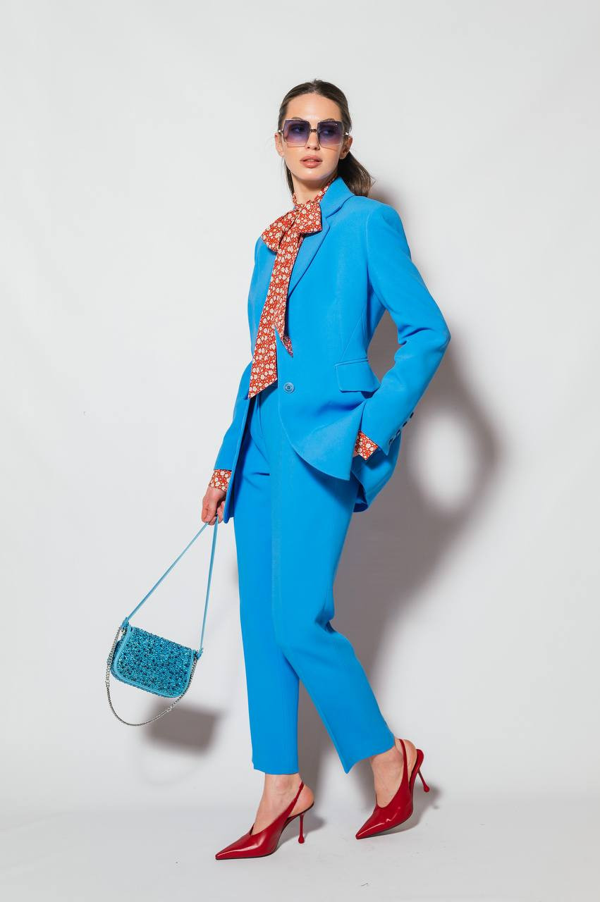 Image 6 Ermanno Scervino Blue jacket D466I326ILM