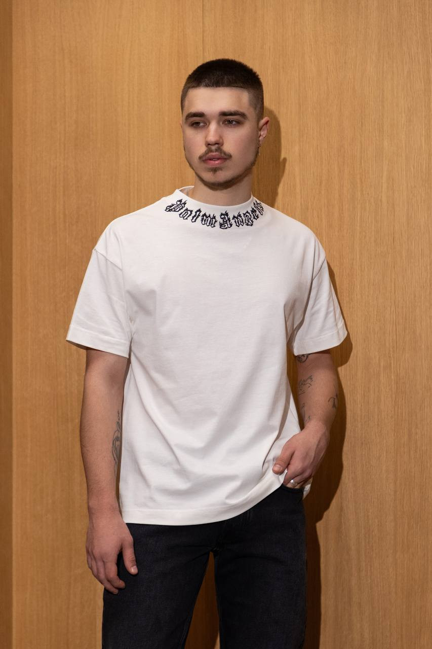 Image 6 Palm Angels White t-shirt with logo PMAA001S25JER002m