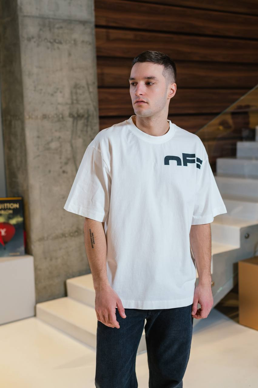 Image 6 Off-White White T-shirt with logo print OMAA120S25JER00B