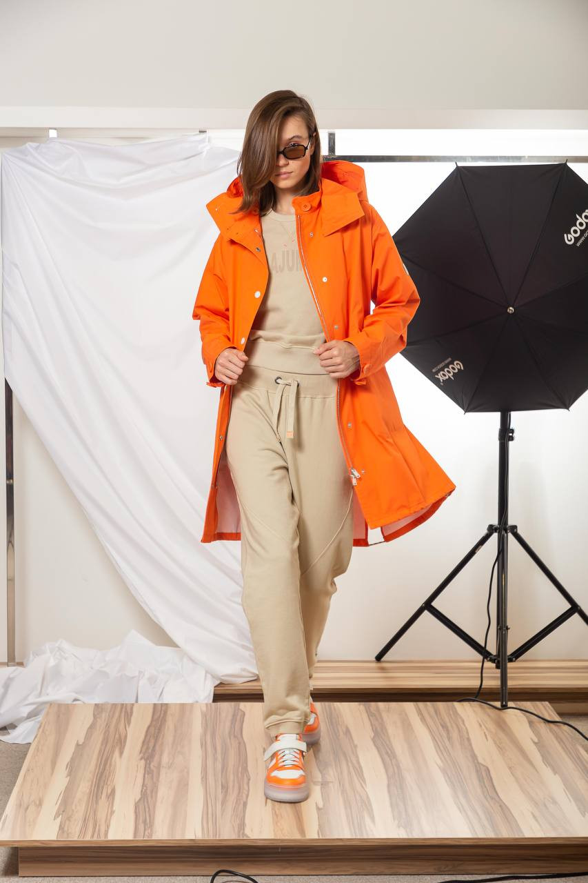 Image 6 Yves Salomon Army Orange parka 23EFM01104S05W