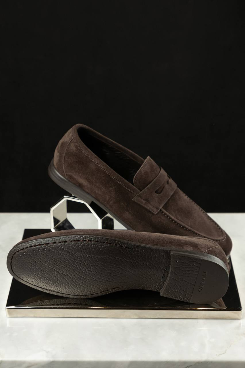 Image 7 Canali Brown suede loafers RB01107661210