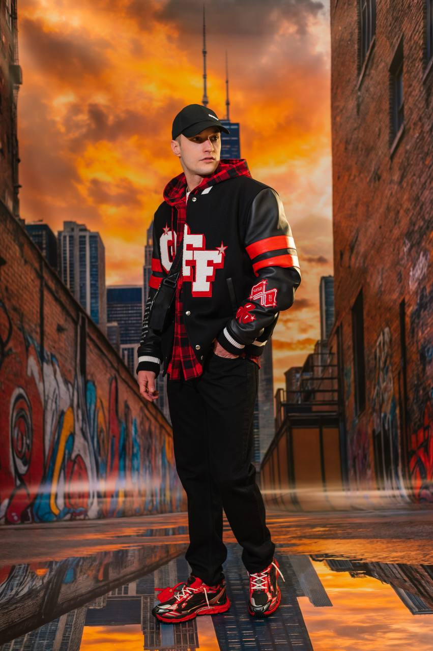 Image 6 Off-White Dices Black Combo Bomber OMJA122W24LEA001
