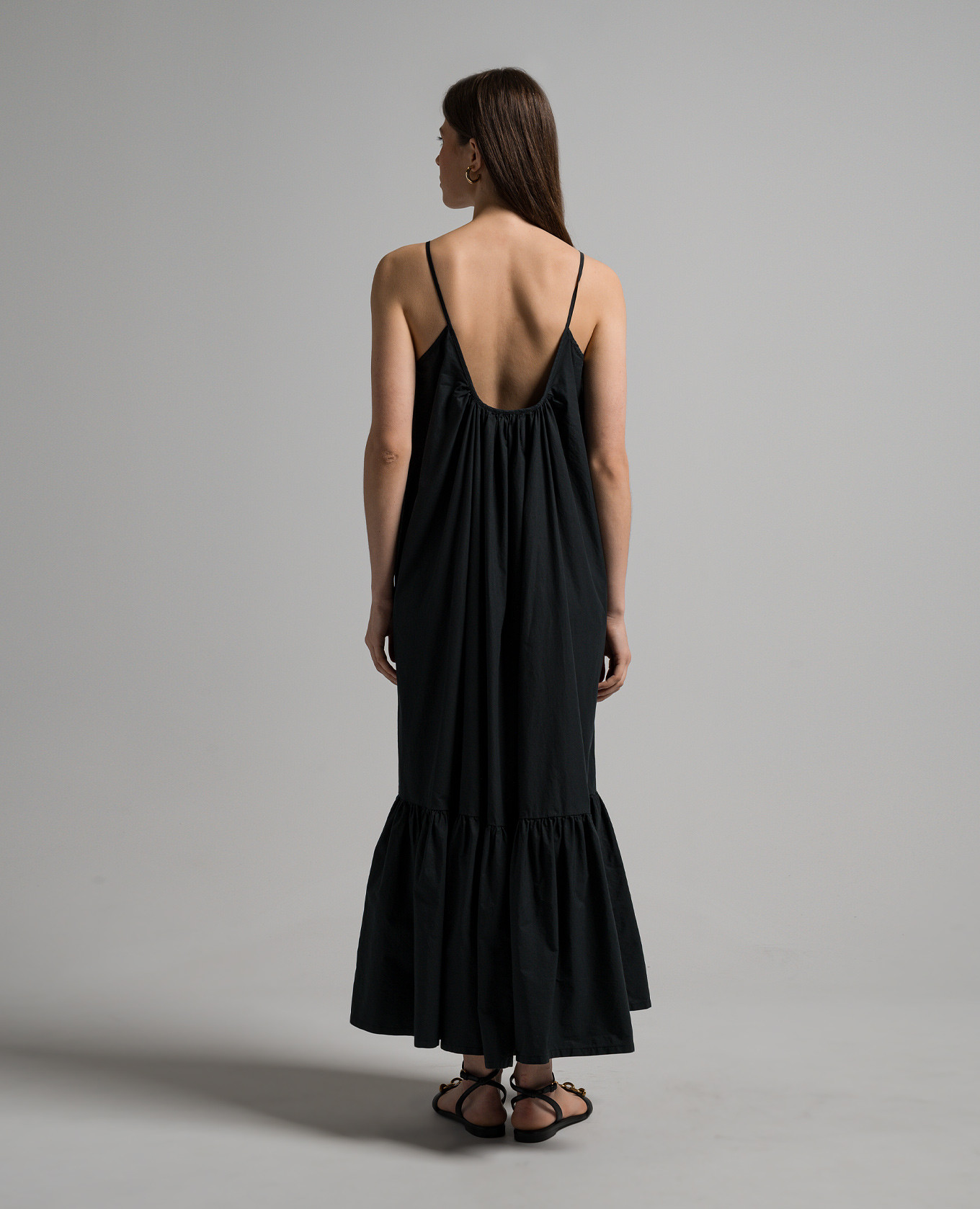 Image 4 ANNECLAIRE Black dress with a frill D0698402