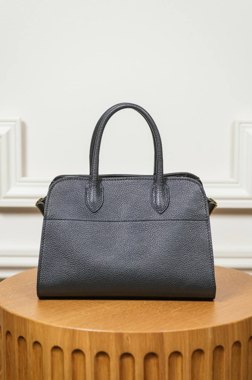 Image 8 Babe Pay Pls Black leather trapeze bag 6244