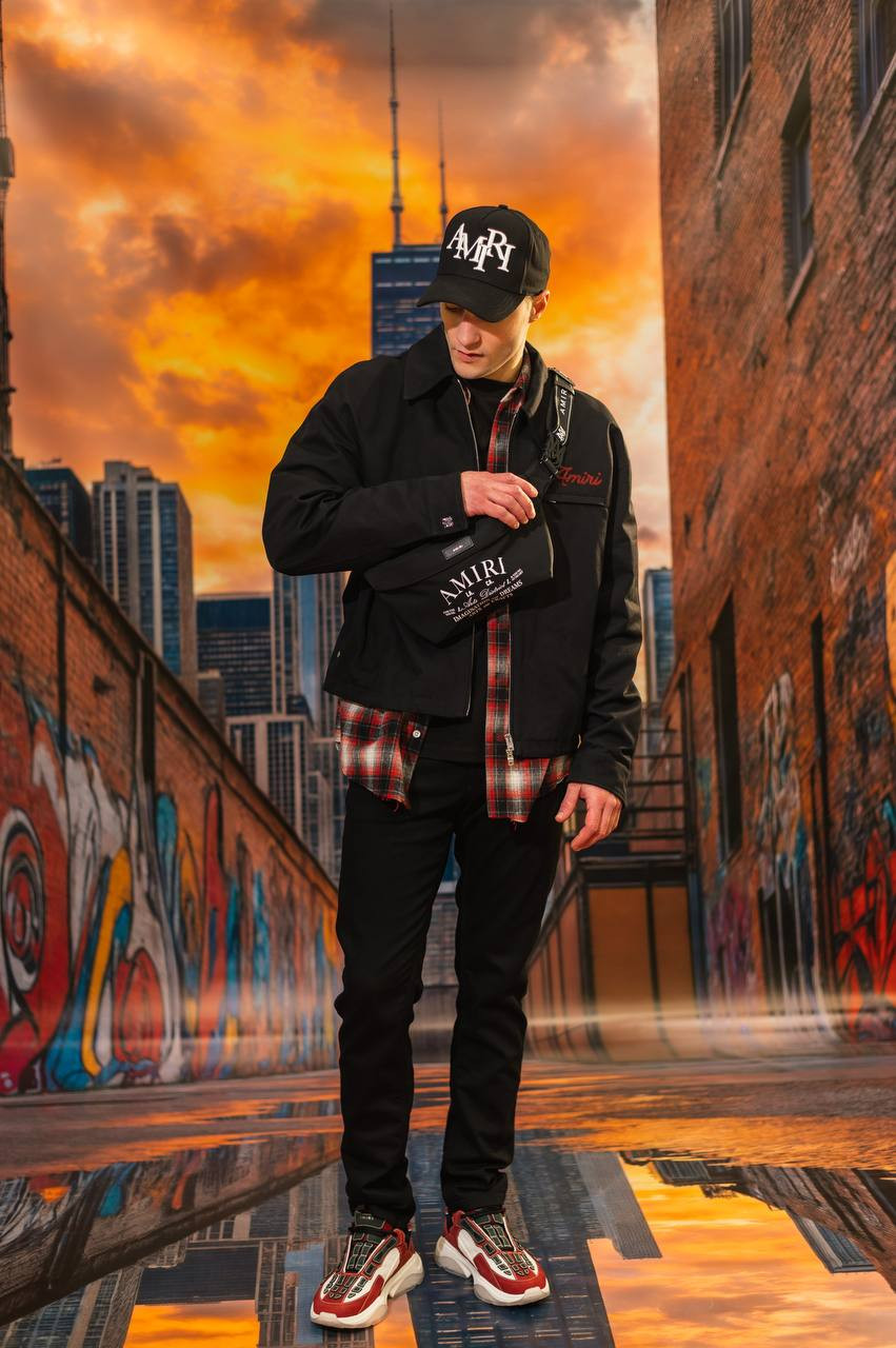 Image 6 AMIRI Black jacket with logo AMOUBN1059