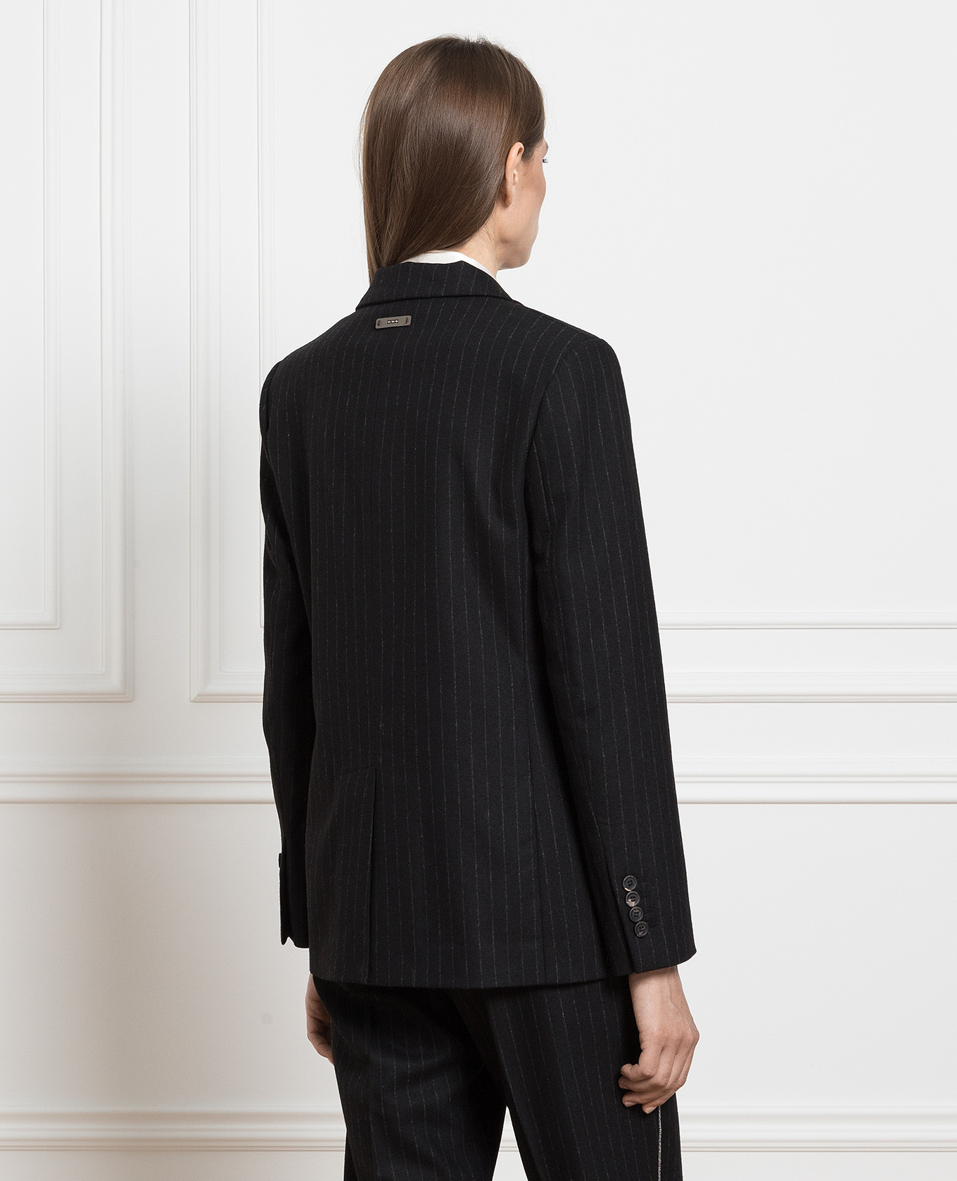 Image 4 Peserico Black striped jacket S0160301991