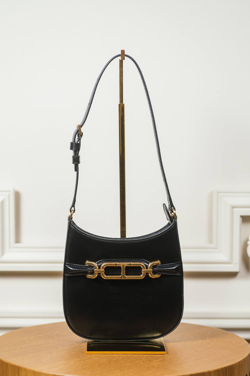 Image 5 Tom Ford Black leather bag with logo L1839LCL056X