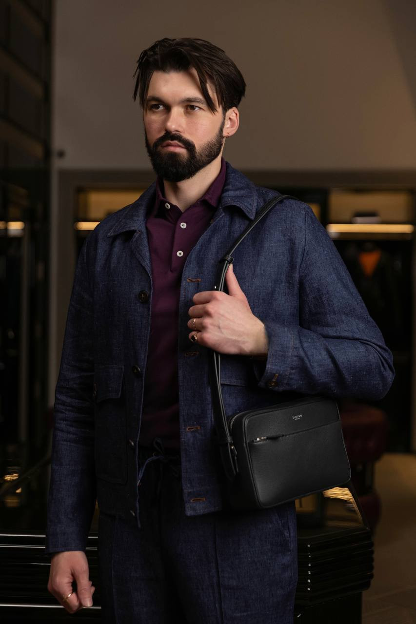 Image 6 Serapian Blue leather bag EAST WEST SRCMOMML735925A021