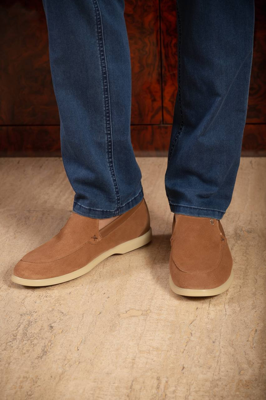 Image 7 Stefano Ricci Brown suede loafers with monogram logo UC64G2343SDPWY