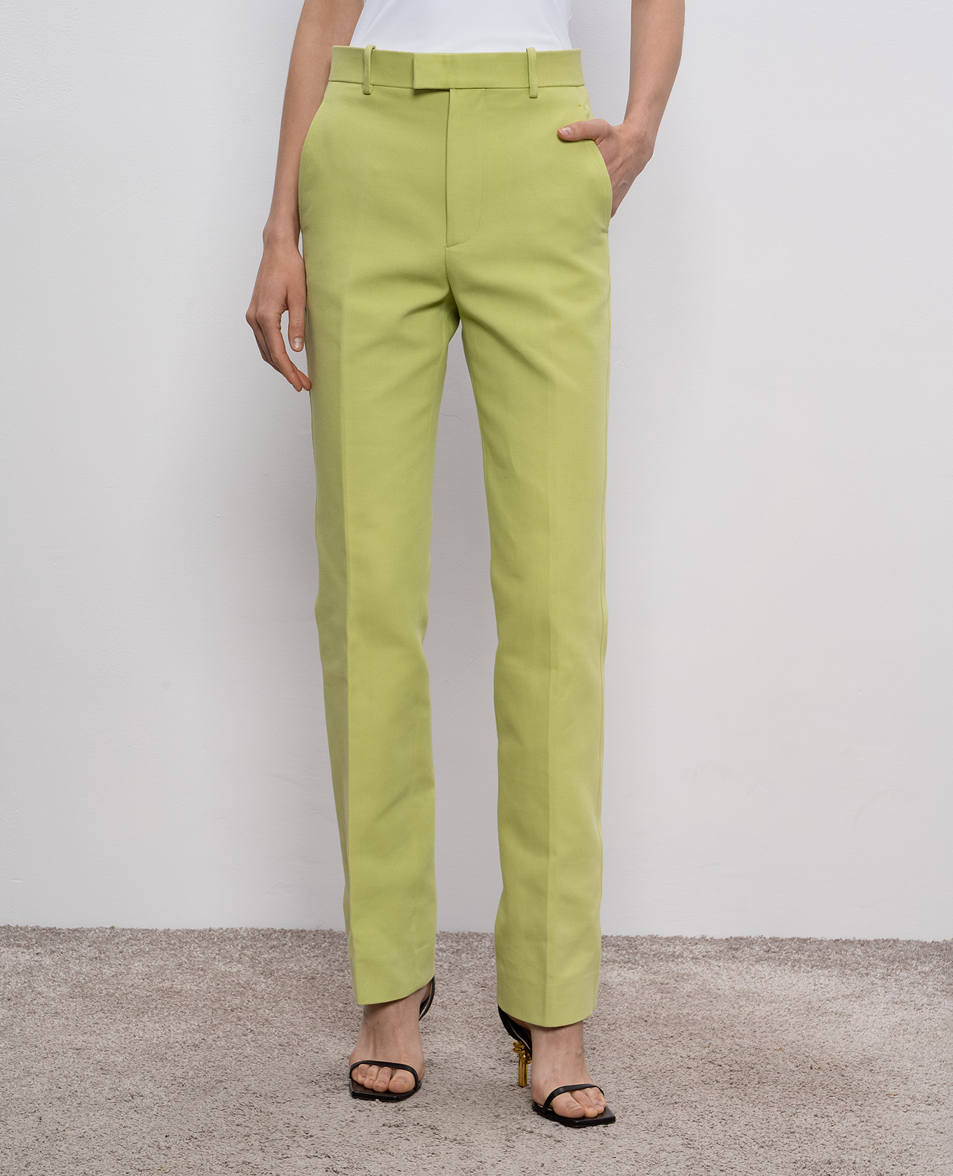 Image 8 Bottega Veneta Light green trousers 657740V0BT0