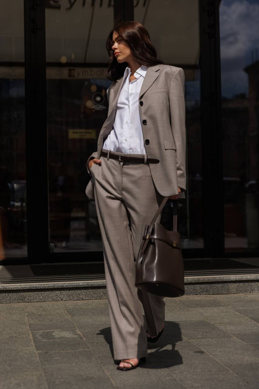 Image 6 The Row Selene gray wool jacket 8494W2623