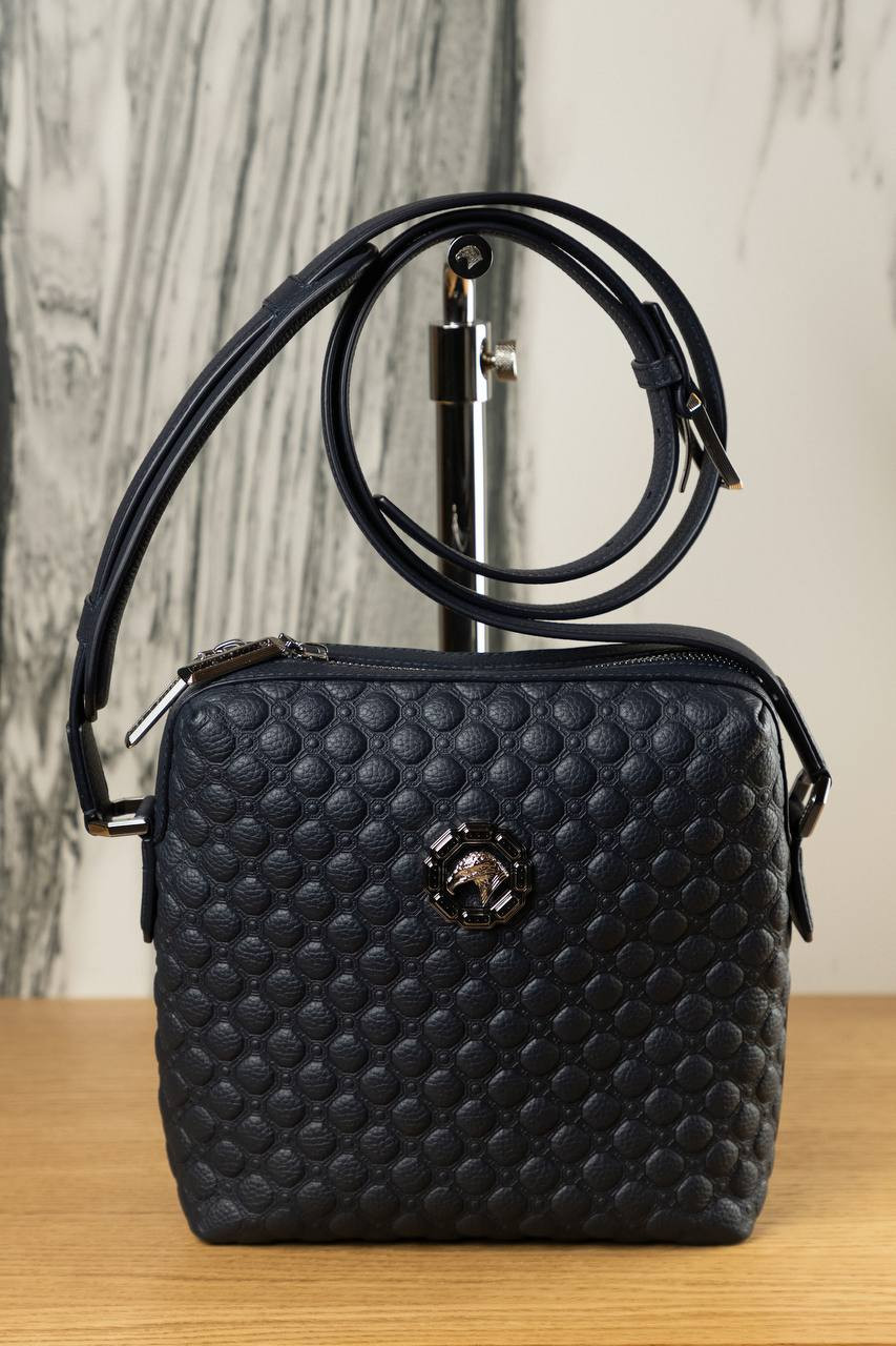 Image 5 Stefano Ricci Blue leather bag with Asia pattern ND155GTPMR1MR