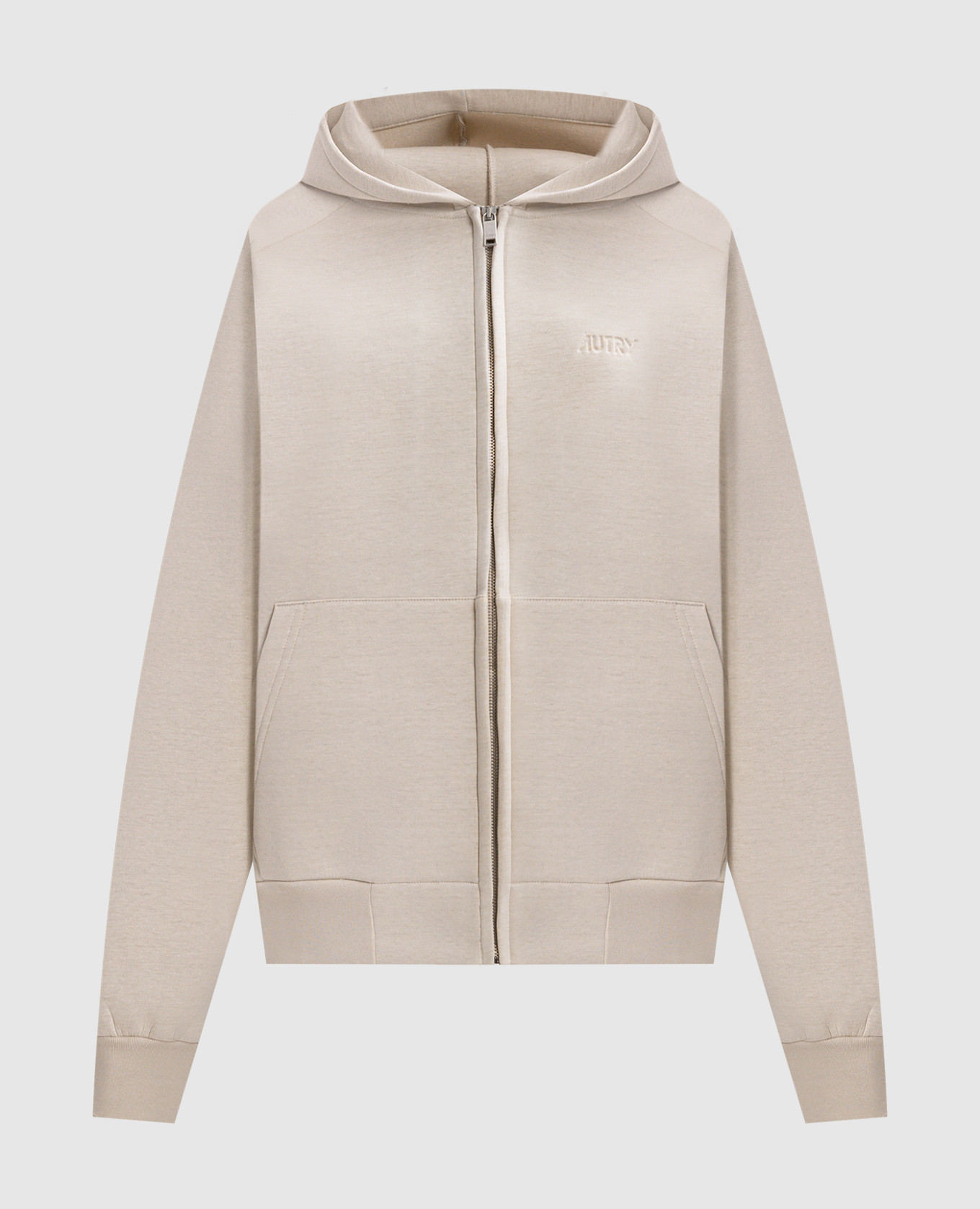 AUTRY Beige sports jacket with embossed logo