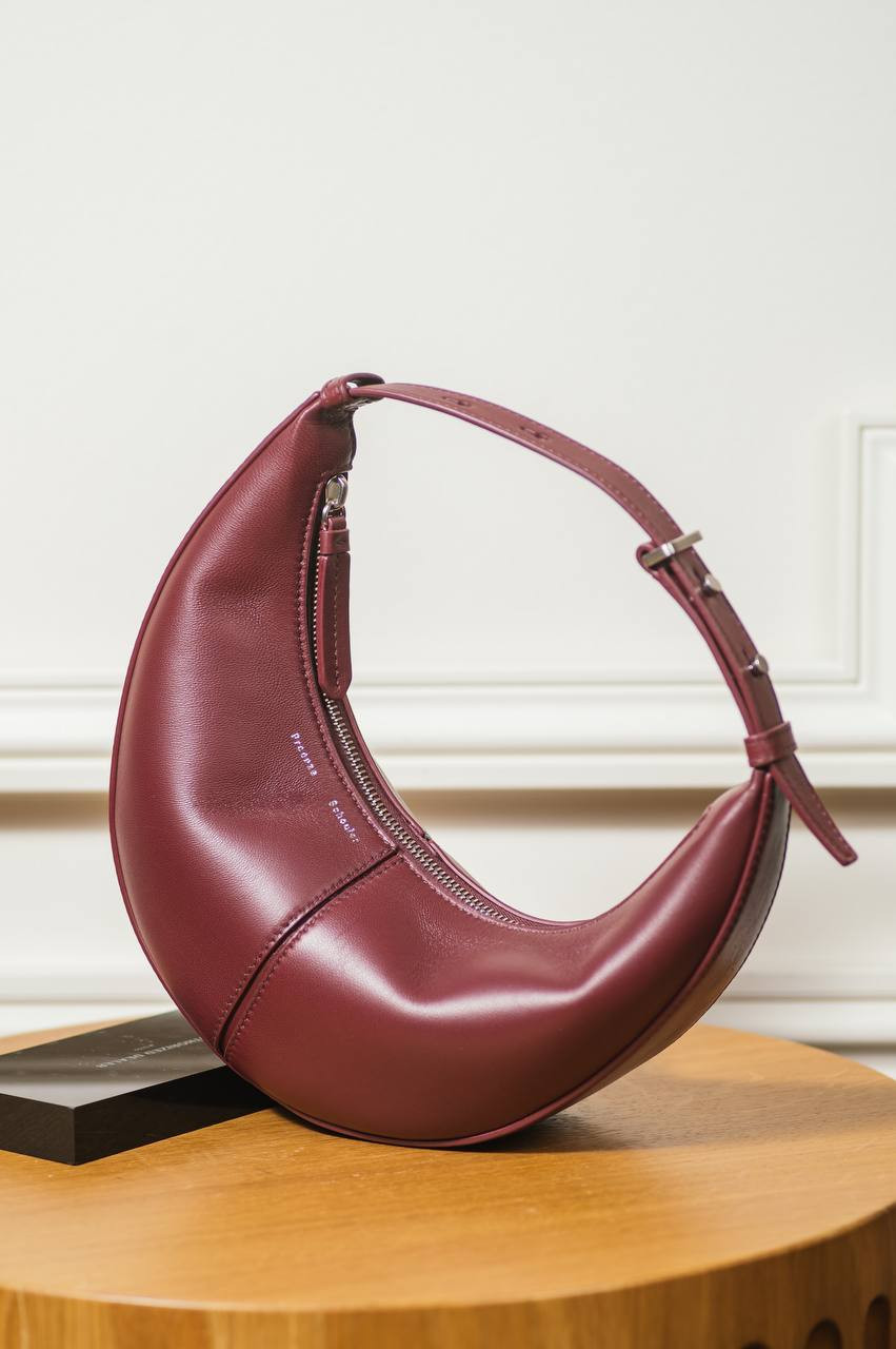 Image 6 PROENZA SCHOULER Burgundy leather hobo bag with logo HB251084L016S