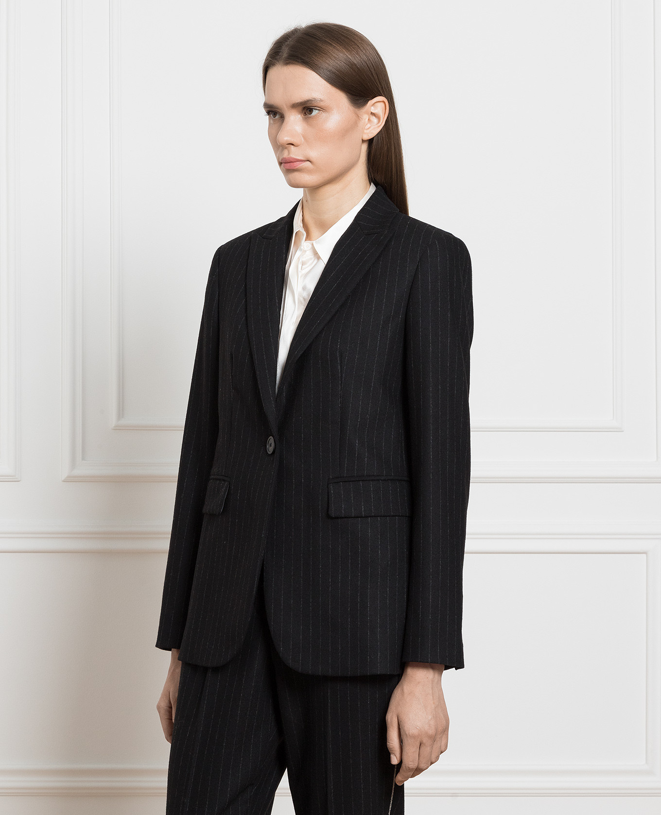 Image 3 Peserico Black striped jacket S0160301991