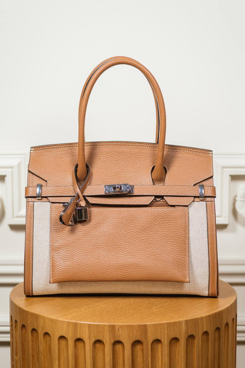 Image 6 Gianni Notaro Brown leather trapeze bag 401DOLAROCANVAS