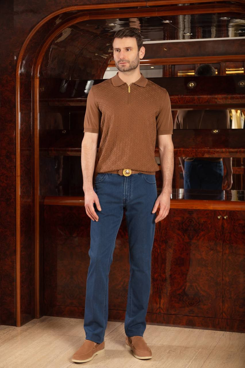 Image 6 Stefano Ricci Blue jeans with logo MFT51B2140T249BL