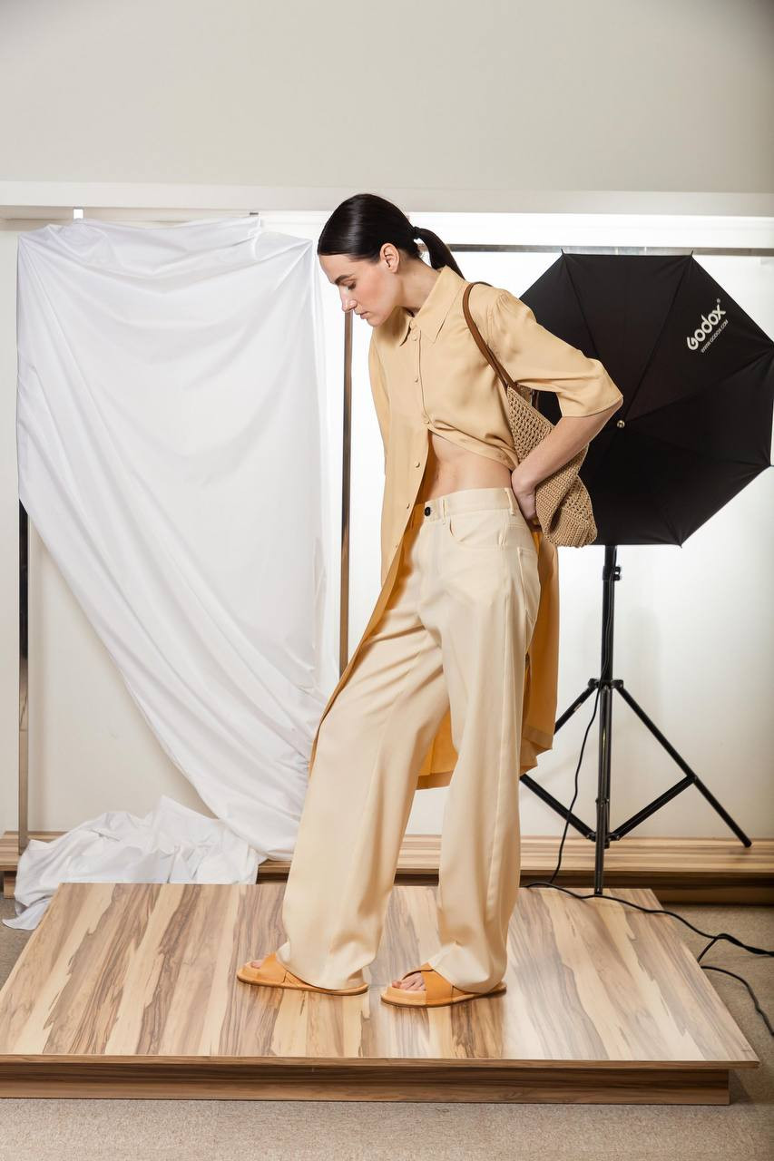 Image 6 Jil Sander Beige pants made of wool J04KA0004J40003