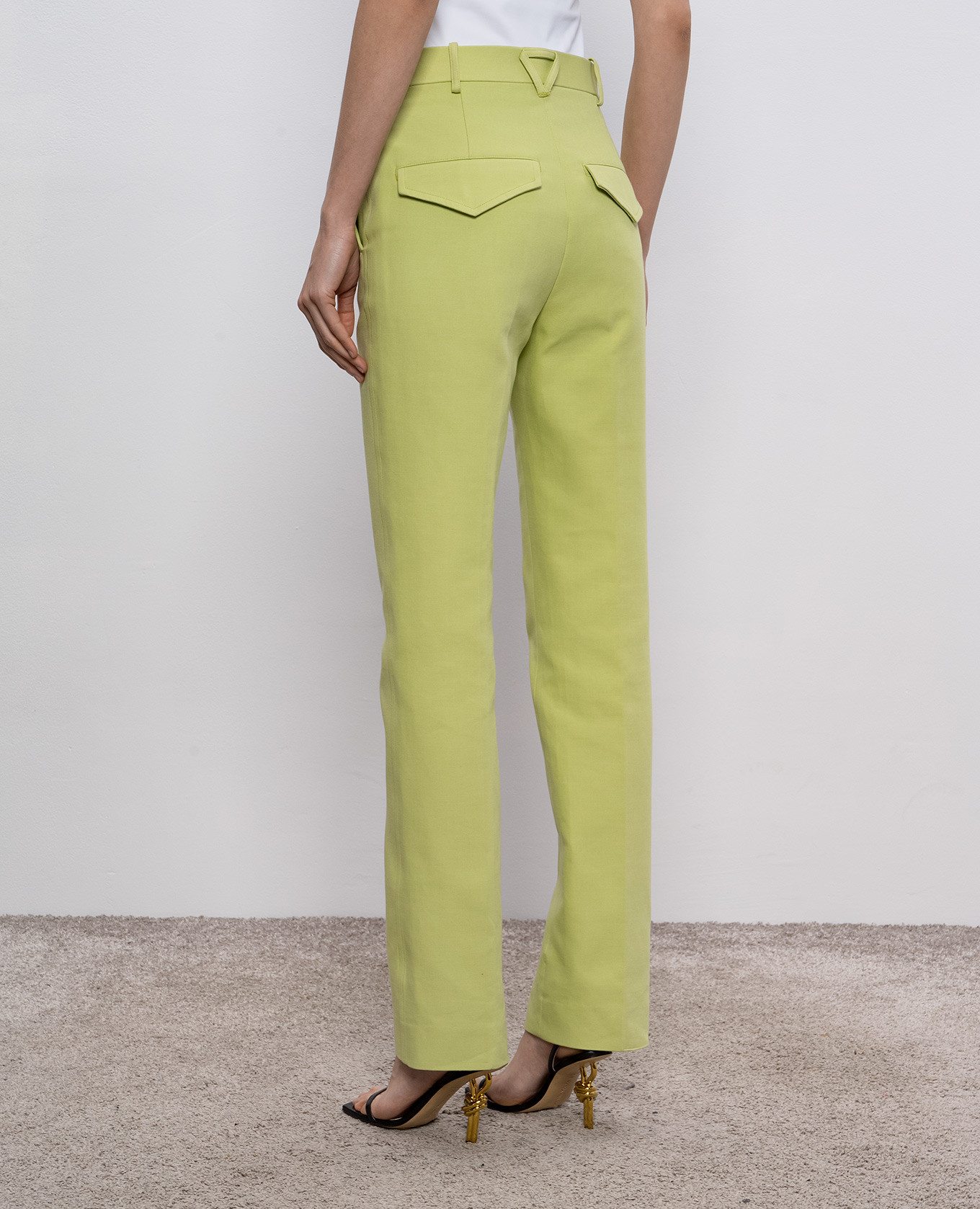 Image 9 Bottega Veneta Light green trousers 657740V0BT0