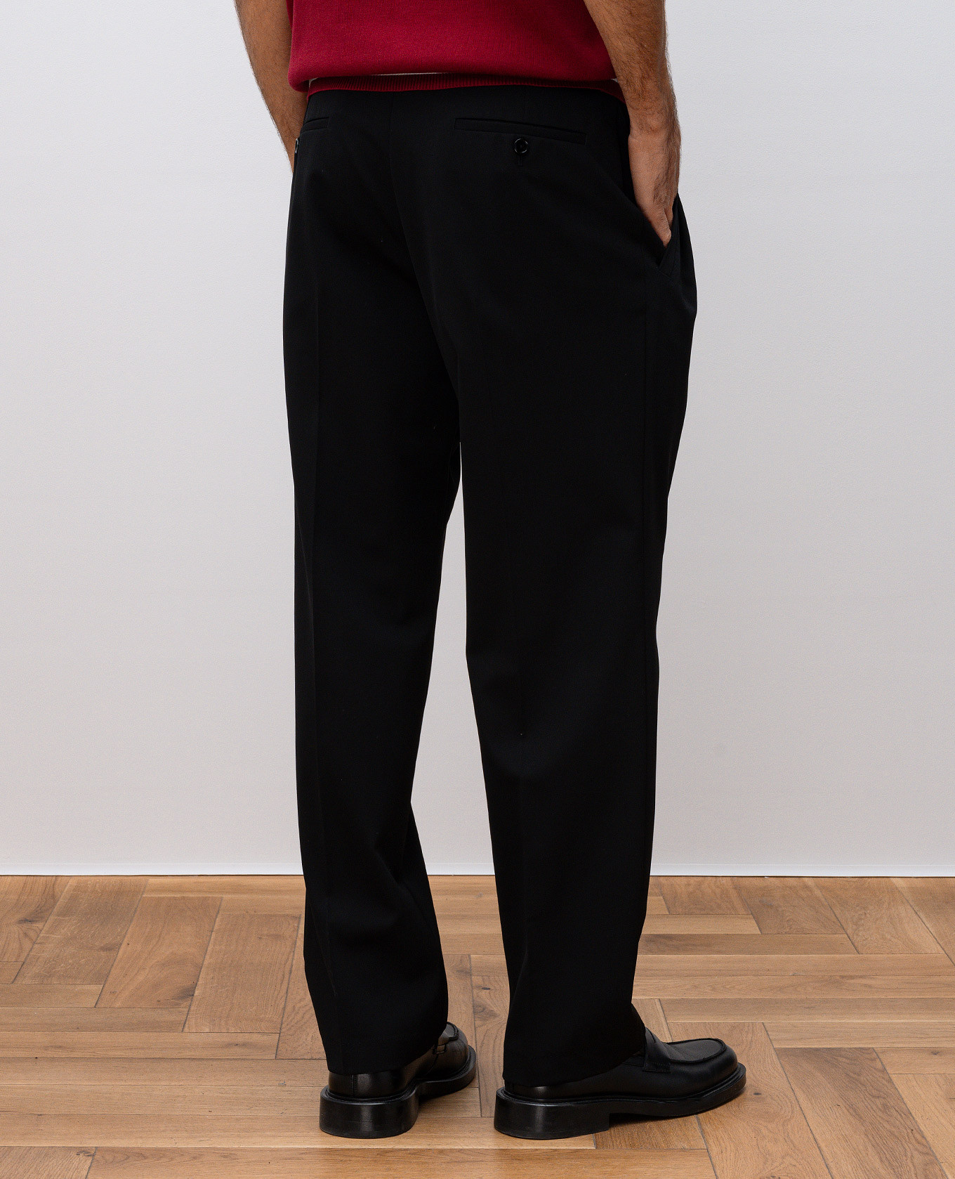 Image 4 Dolce&Gabbana Black wool pants GP0N2TFU21E